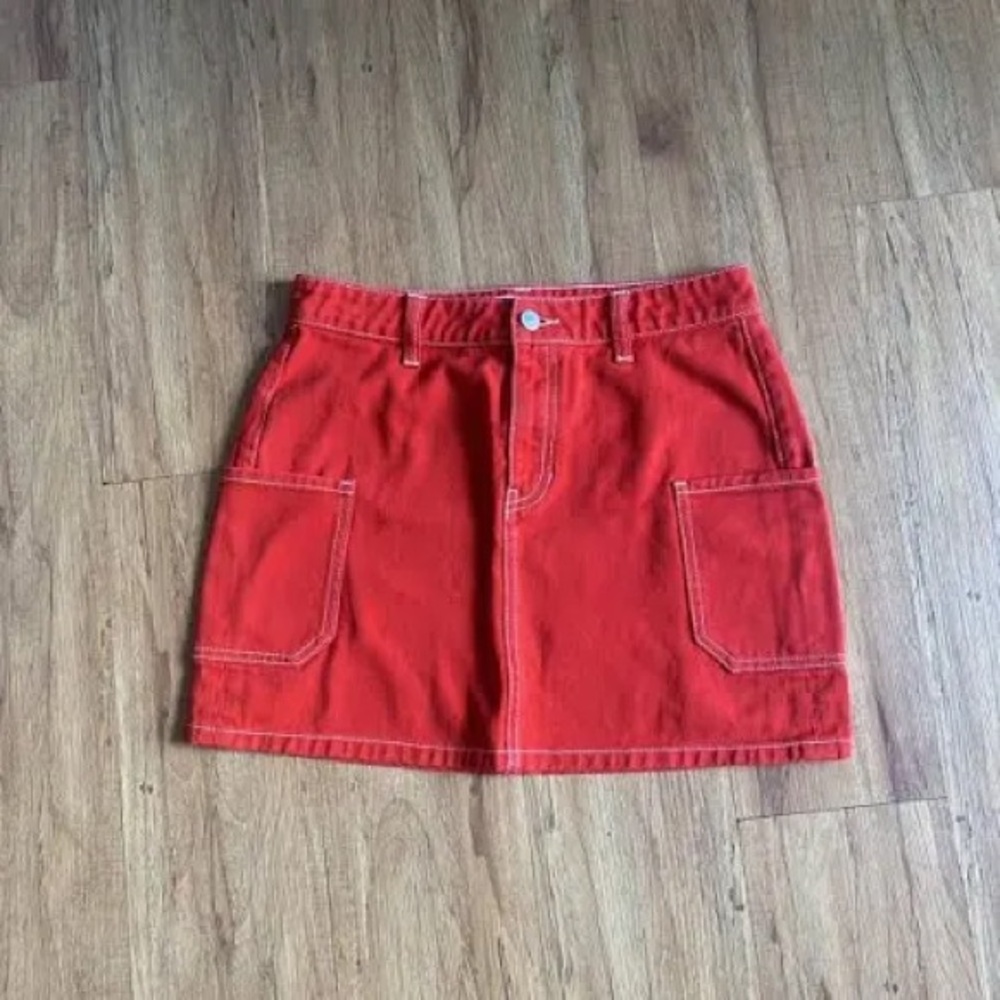PacSun Vibrant Red Mini Skirt